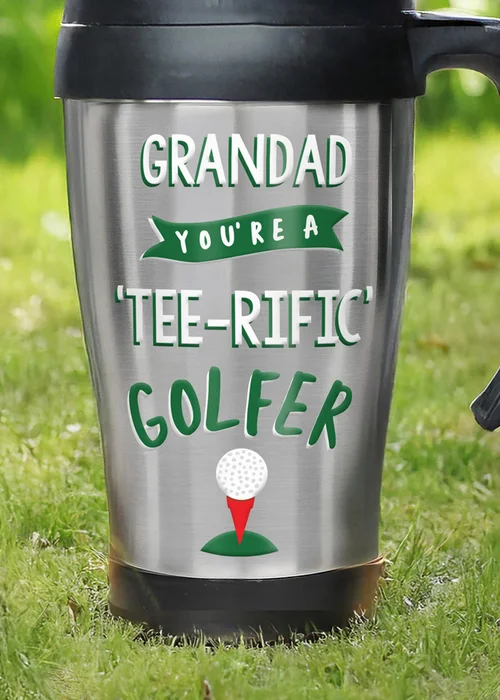 Personalised Memento Company Golf Travel Mug - One Size Image 2