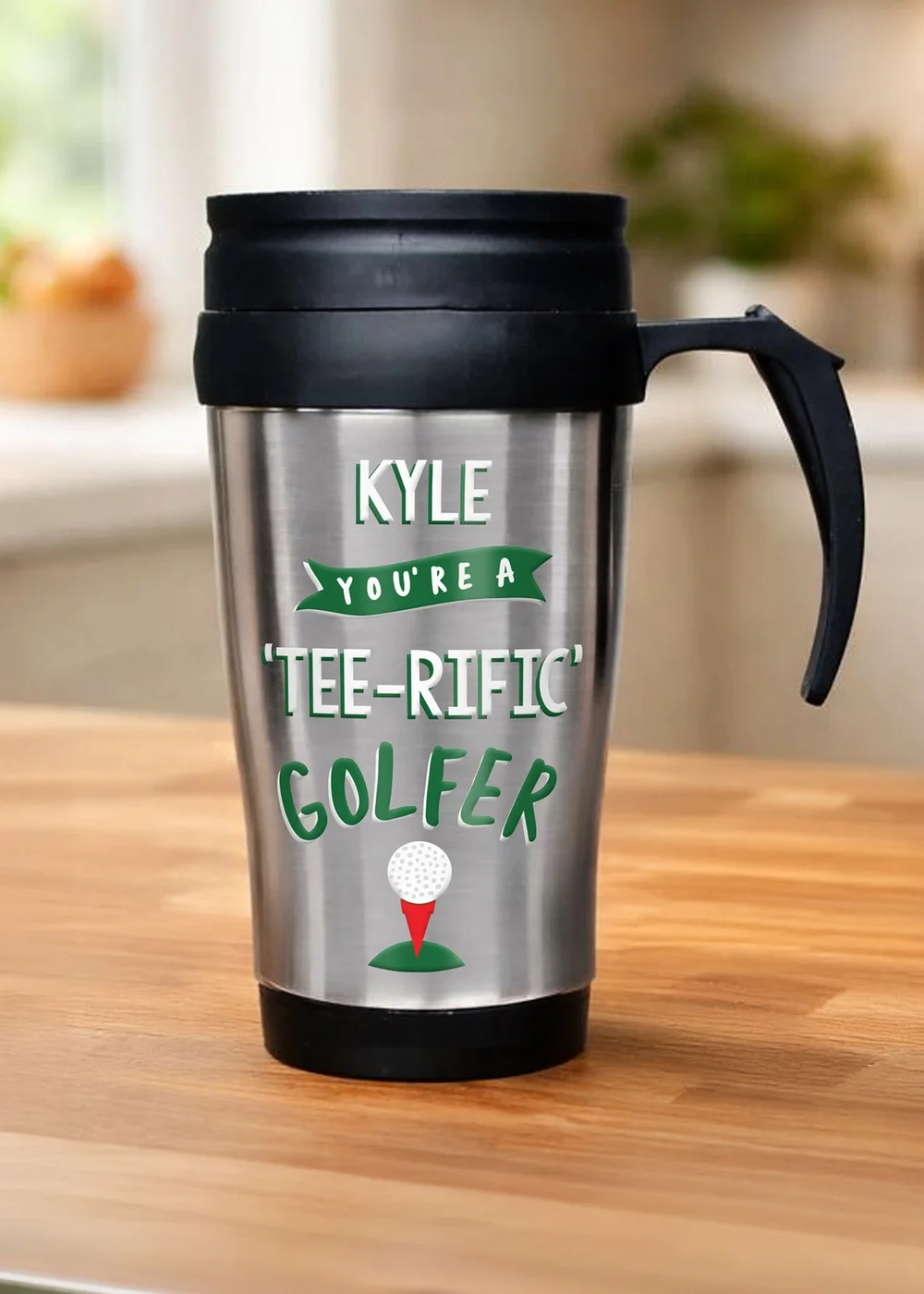 Personalised Memento Company Golf Travel Mug - One Size Image 1