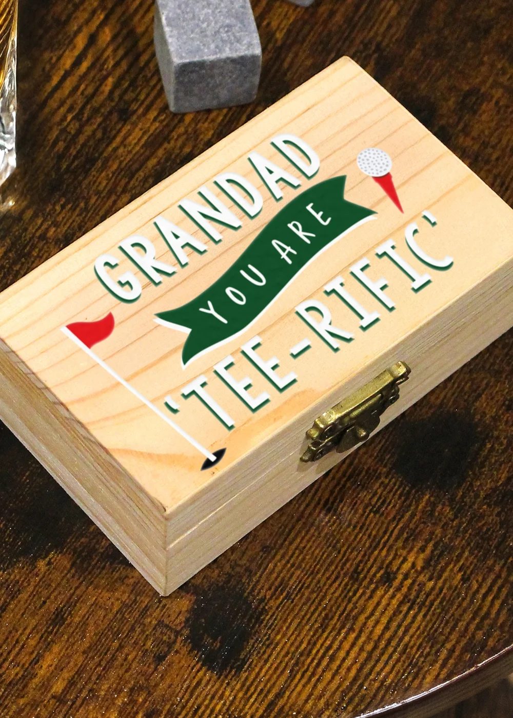 Personalised Memento Company Printed Tee-rific Whisky Stones - One Size Image 2