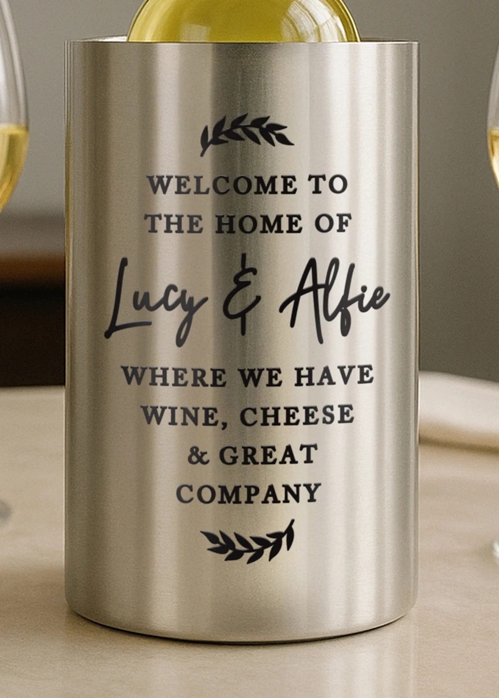 Personalised Memento Company Any Message Wine Cooler - One Size Image 2