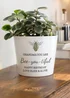 Personalised Memento Company White Bee Plant Pot - One Size Image 1
