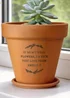 Personalised Memento Company Free Text Terracotta Plant Pot - One Size Image 3