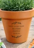 Personalised Memento Company Free Text Terracotta Plant Pot - One Size Image 2