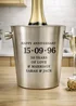Personalised Memento Company Big Date Stainless Steel Ice Bucket - One Size Image 1