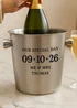 Personalised Memento Company Big Date Stainless Steel Ice Bucket - One Size Image 3