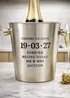 Personalised Memento Company Big Date Stainless Steel Ice Bucket - One Size Image 4