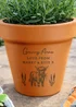 Personalised Memento Company Highland Cow Terracotta Plant Pot - One Size Image 2