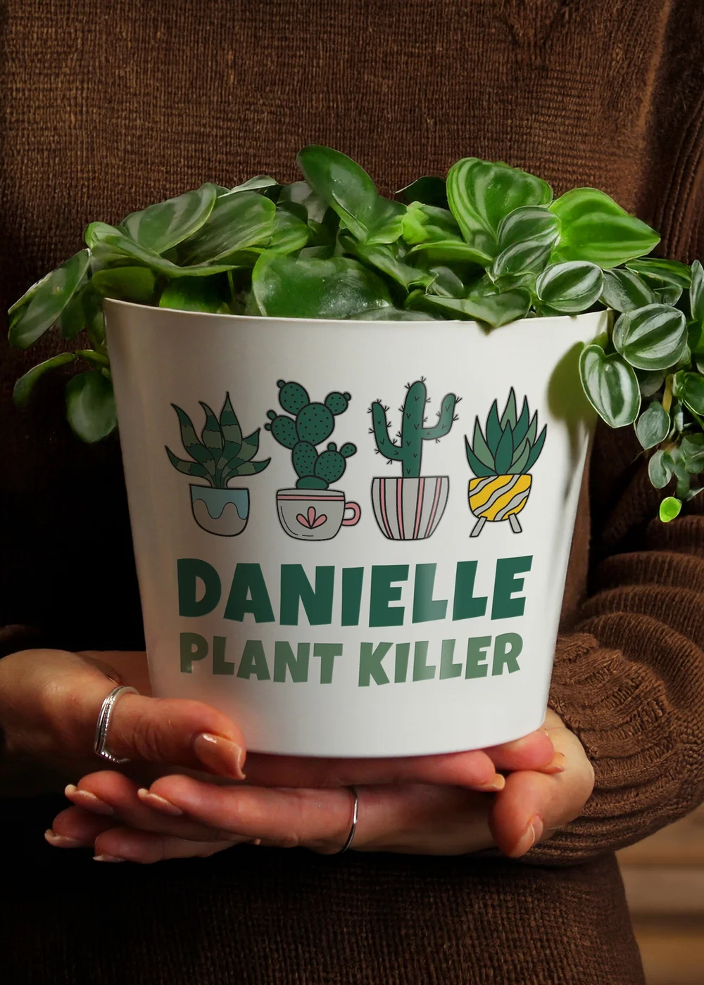Personalised Memento Company Wet My Plants Plant Pot - One Size Image 3