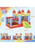 Outsunny Multicoloured Bouncy Castle With Fun Features, Blower, For Ages 3-8 Years - One Size Image 3