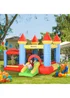 Outsunny Multicoloured Bouncy Castle With Fun Features, Blower, For Ages 3-8 Years - One Size Image 1