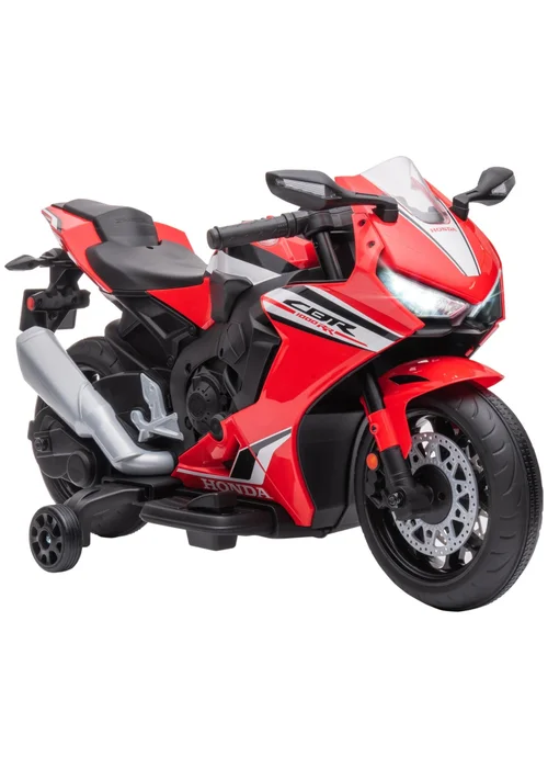 Homcom Red Honda Licensed 6V Kids Electric Motorbike Ride On Car For 3-5 Years - One Size Image 2