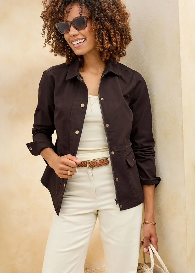Cotton Traders Espresso Cargo Jacket