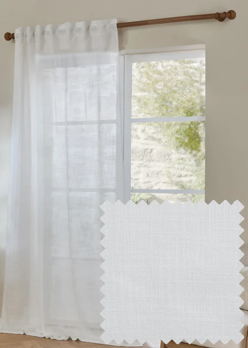 Yard Cirrus Woven Snow Sheer Panel - S Image 1