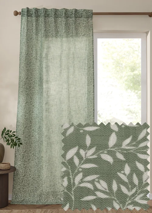 Yard Perrie Leaf Sheer Forest Woven Panel - S Image 1
