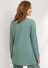 Cotton Traders Light Sage Textured Jersey Cardigan - 12 Image 3