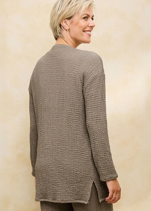 Cotton Traders Mink Textured Jersey Cardigan - 12 Image 2