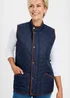 Cotton Traders Midnight Blue Quilted Gilet - S Image 2