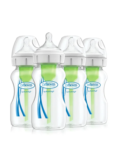 Dr Browns Options+ 270ml Feeding Bottle 4 Pack - One Size Image 1