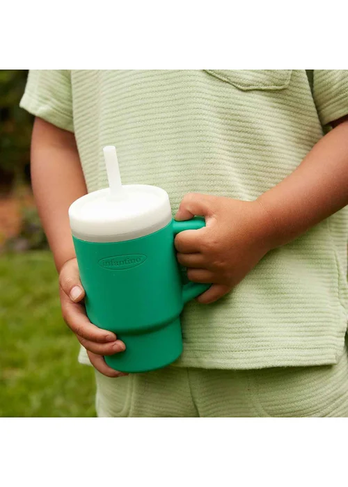 Infantino My First Tumbler Alpine Green 266ml - One Size Image 3