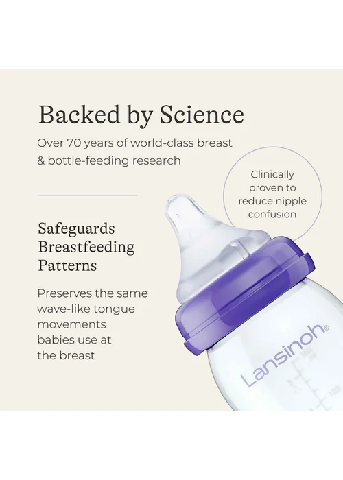 Lansinoh Glass Feeding Bottle 160ml - One Size Image 5