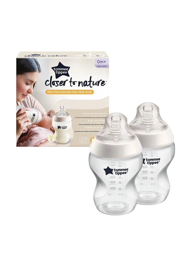 Tommee Tippee Natural Start Feeding Bottle 260ml 2 Pack