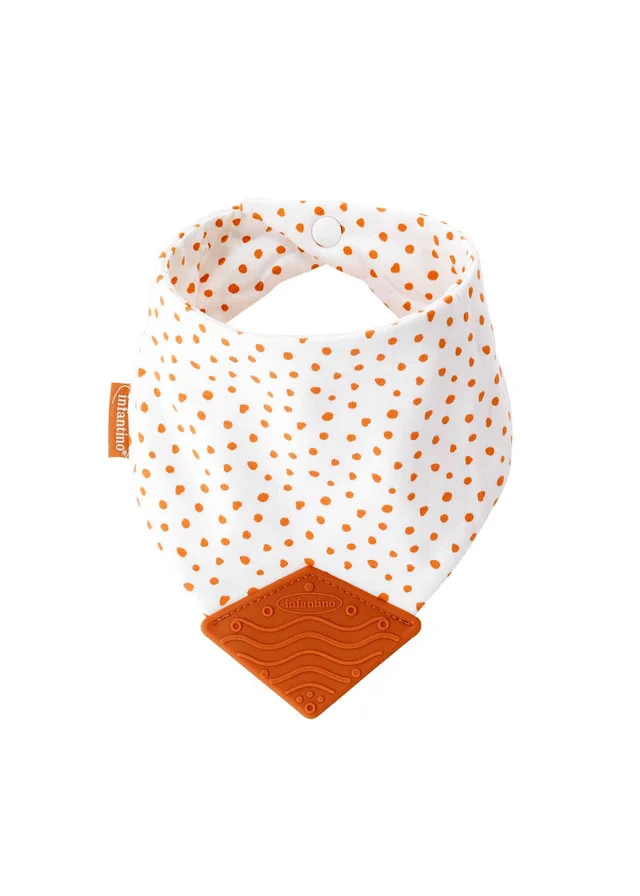 Infantino Bandana Teether & Pacigrip Bib 2 Pack