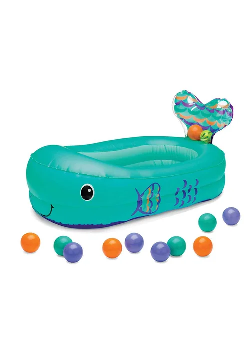 Infantino Whale Inflatable Bath Tub with Temperature Senor - One Size Image 5