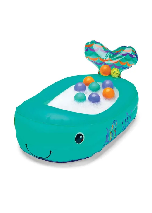 Infantino Whale Inflatable Bath Tub with Temperature Senor - One Size Image 3