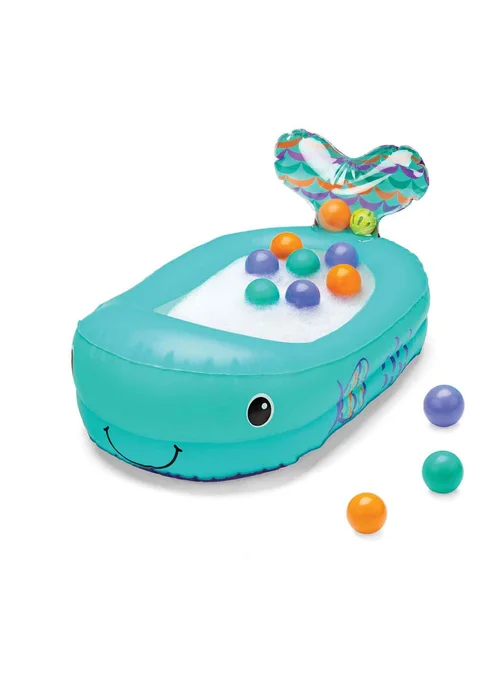 Infantino Whale Inflatable Bath Tub with Temperature Senor - One Size Image 1
