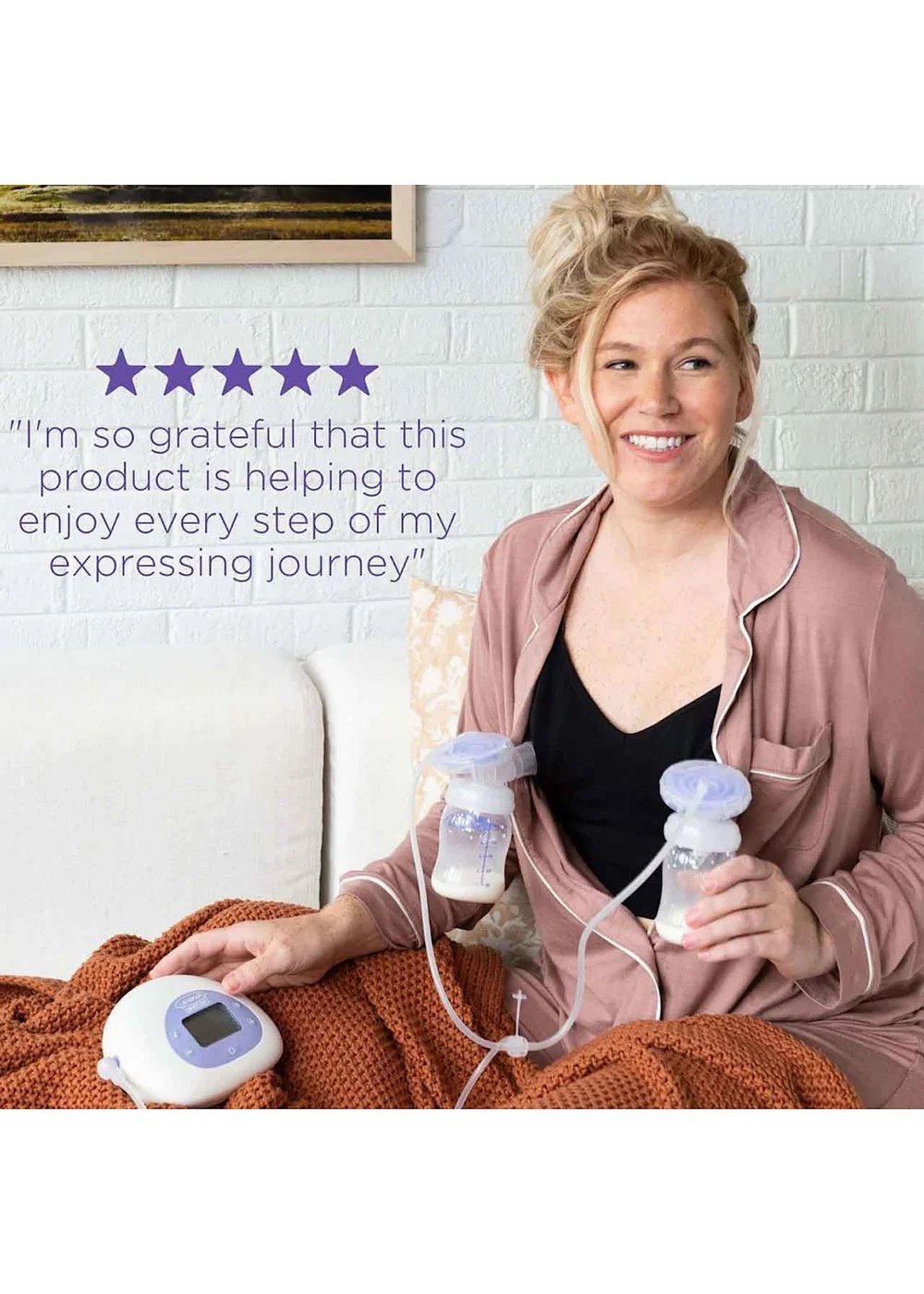 Lansinoh 2 in 1 Electric Breast Pump - One Size Image 5