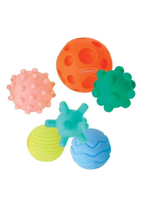 Infantino Supersoft Sensory Textured Multi Ball Set - One Size Image 1