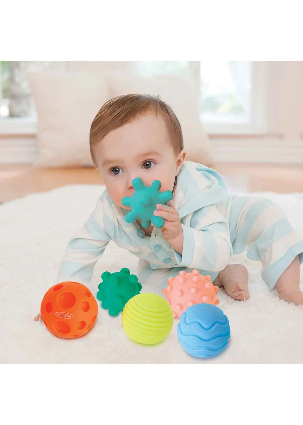 Infantino Supersoft Sensory Textured Multi Ball Set - One Size Image 2