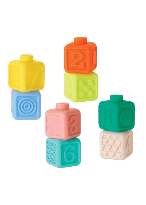 Infantino Super Soft Squeeze & Stack Block Set - One Size Image 1