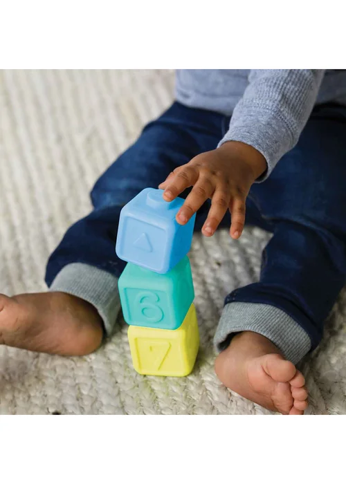 Infantino Super Soft Squeeze & Stack Block Set - One Size Image 3