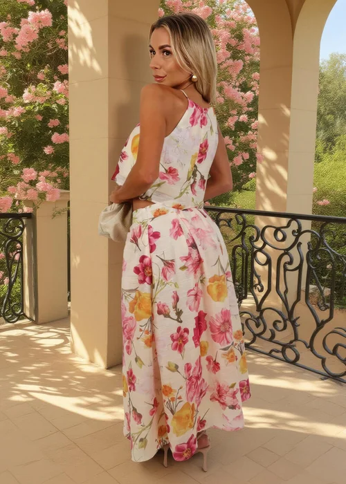 AX Paris Multi Floral Print Pleated Midi Skirt - 8 Image 5
