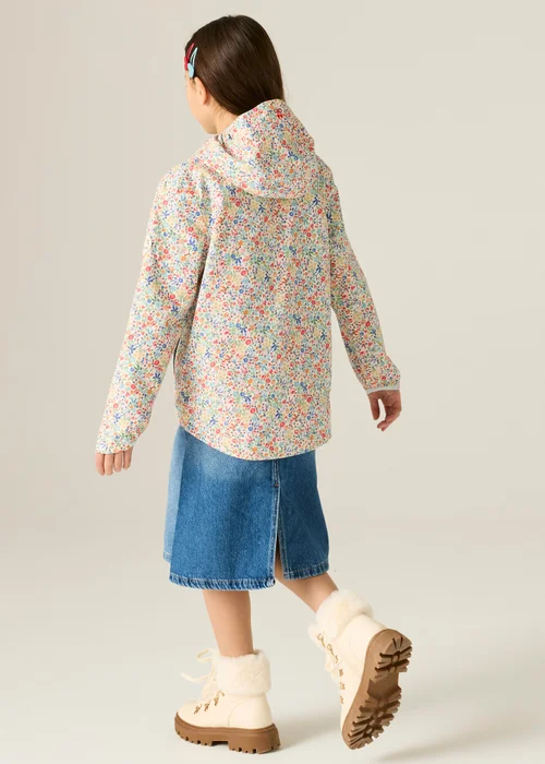 Regatta Lightweight Cath Kidston Waterproof Shell Jacket Cream Harmony Ditsy (Age 3-13 Years) - 5-6 Yrs Image 2