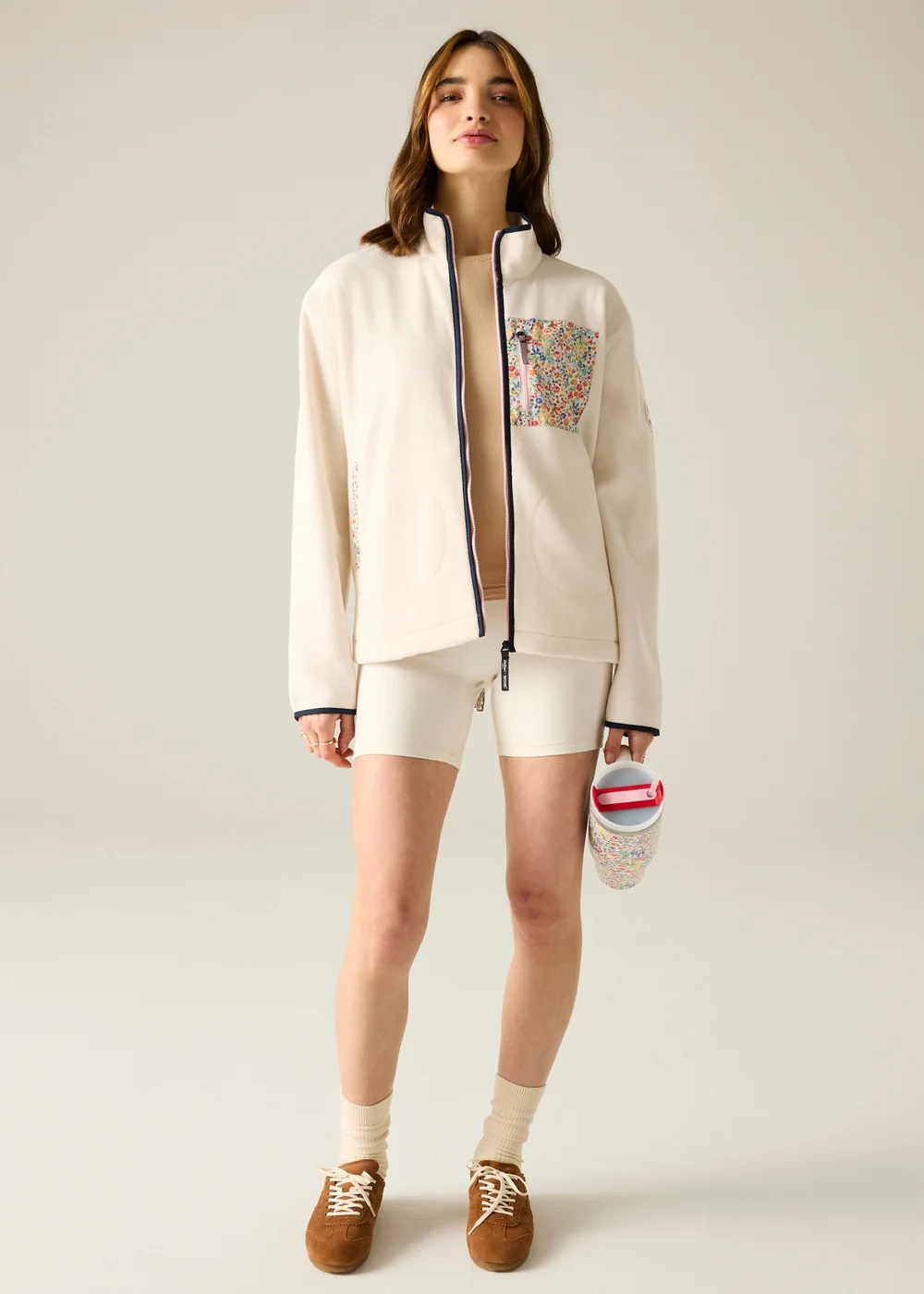 Regatta Full Zip Cath Kidston Fleece Ivory Cream - 12 Image 3