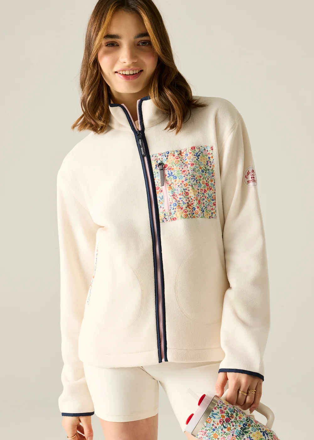Regatta Full Zip Cath Kidston Fleece Ivory Cream - 12 Image 1