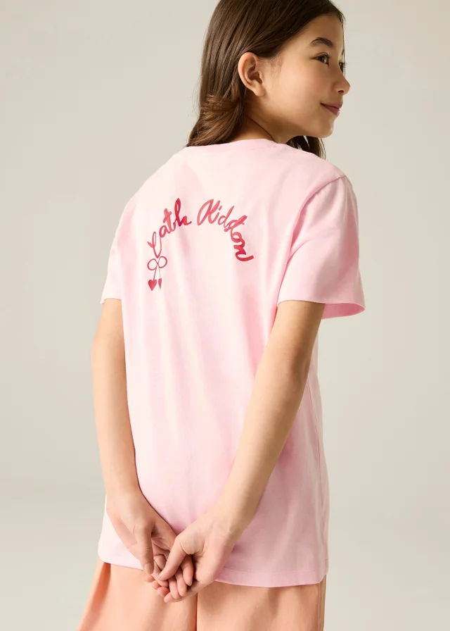 Regatta Crew Neck Cath Kidston T-Shirt Light Rose Pink (Age 3-13 Years)