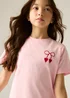 Regatta Crew Neck Cath Kidston T-Shirt Light Rose Pink (Age 3-13 Years) - 7-8 Yrs Image 4