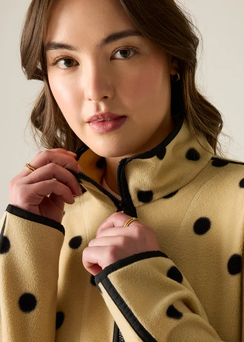 Regatta Half Zip Cath Kidston Printed Fleece Cream Spot Print - 20 Image 5