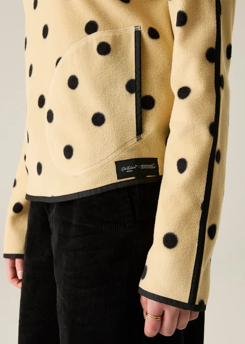 Regatta Half Zip Cath Kidston Printed Fleece Cream Spot Print - 20 Image 4