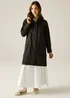 Regatta Long Cath Kidston Waterproof Shell Jacket Black Hackney Rose - 10 Image 2