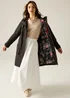 Regatta Long Cath Kidston Waterproof Shell Jacket Black Hackney Rose - 10 Image 1