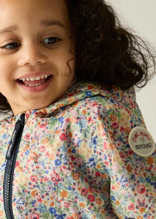 Regatta Waterproof Cath Kidston Isolite Puddlesuit Floral Harmony Ditsy (6 Months- 6 Years) - 1.5-2 Yrs Image 4