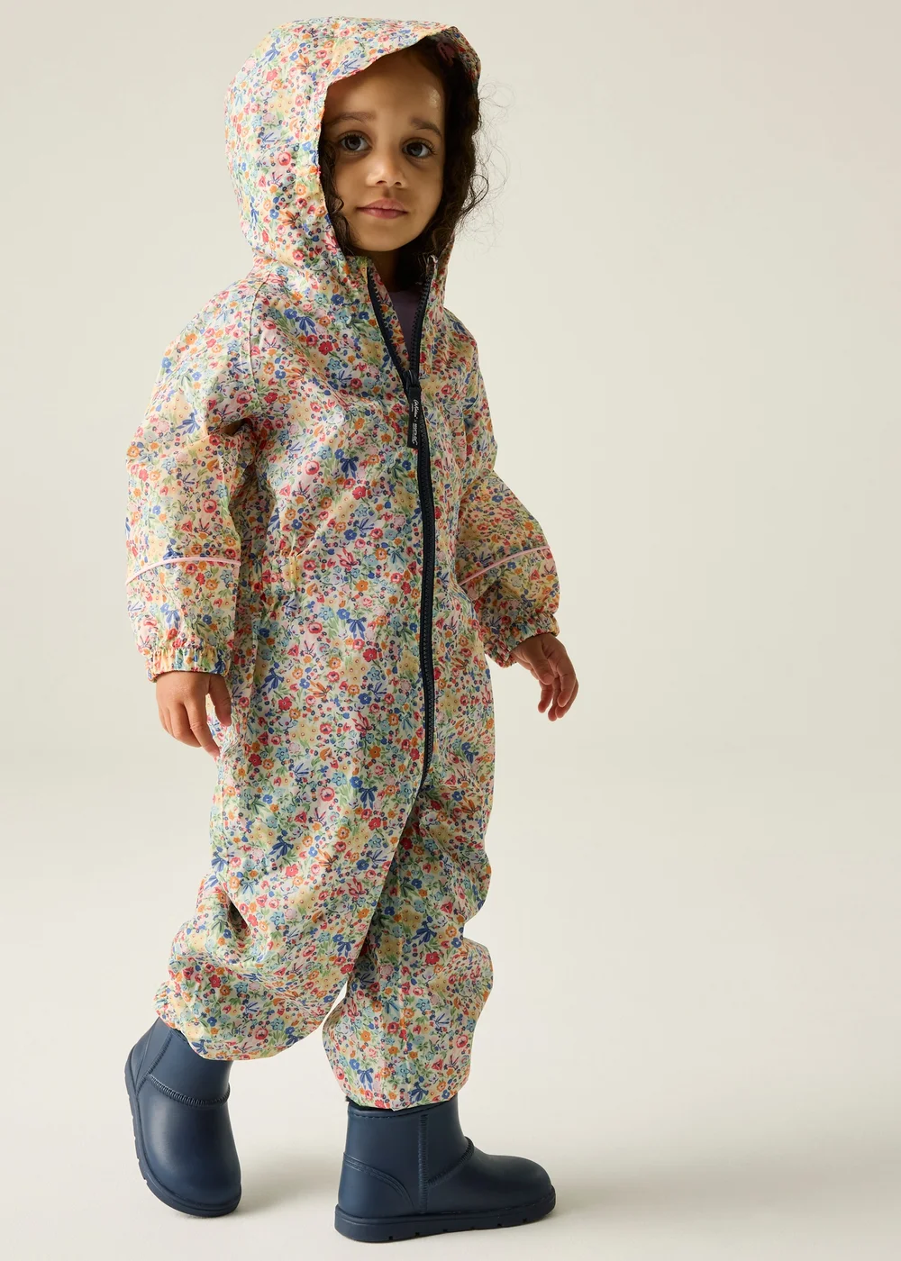 Regatta Waterproof Cath Kidston Isolite Puddlesuit Floral Harmony Ditsy (6 Months- 6 Years) - 1.5-2 Yrs Image 3