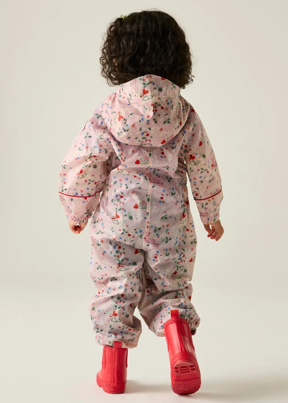 Regatta Waterproof Cath Kidston Isolite Puddlesuit Pink Puppy Floral (6 Months- 6 Years) - 2-3 Yrs Image 2