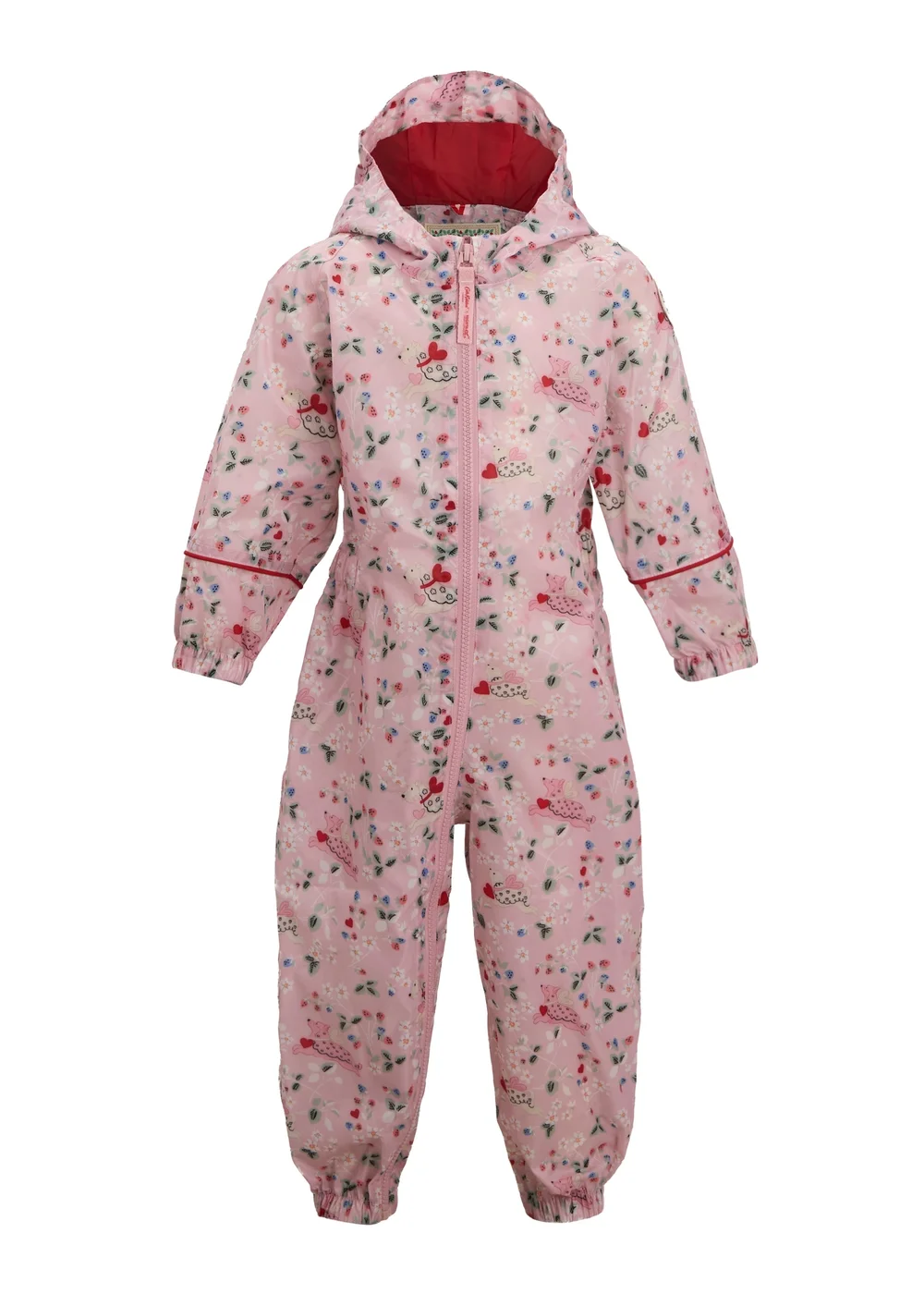 Regatta Waterproof Cath Kidston Isolite Puddlesuit Pink Puppy Floral (6 Months- 6 Years) - 2-3 Yrs Image 6