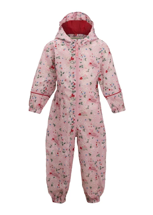Regatta Waterproof Cath Kidston Isolite Puddlesuit Pink Puppy Floral (6 Months- 6 Years) - 2-3 Yrs Image 6