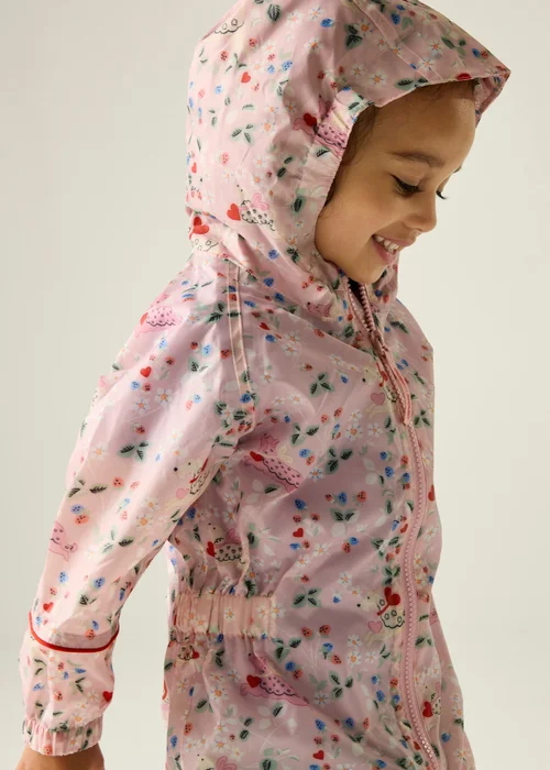 Regatta Waterproof Cath Kidston Isolite Puddlesuit Pink Puppy Floral (6 Months- 6 Years) - 2-3 Yrs Image 4